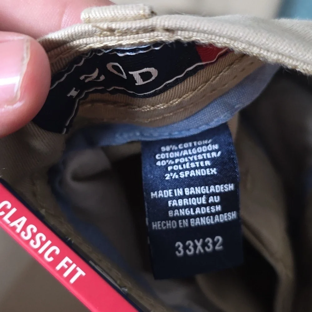 Izod Beige Performance Stretch Pants - Picture 2 of 5